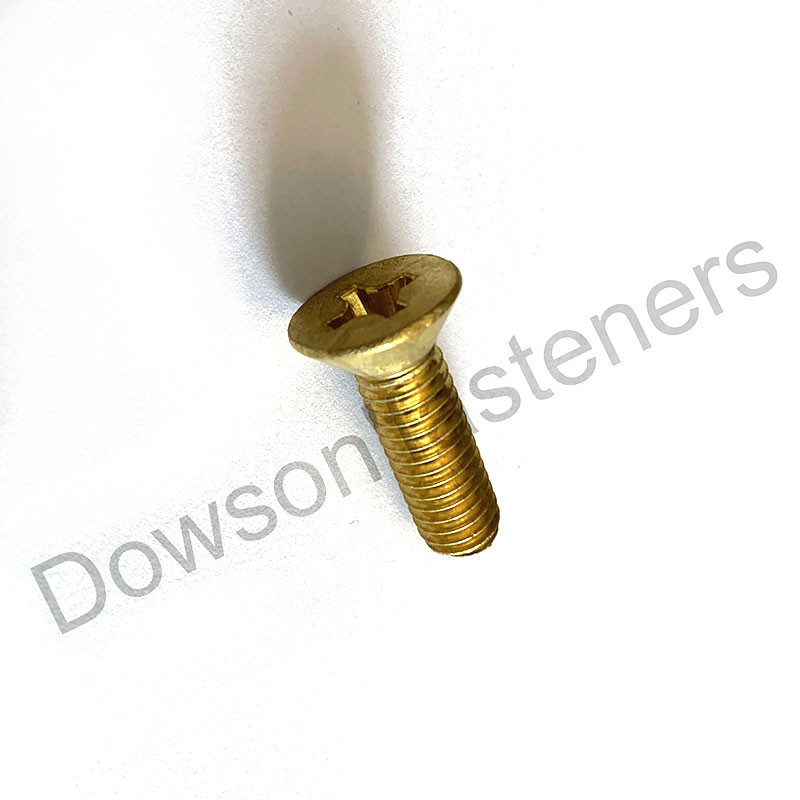 Brass Flat Head Machine Screw