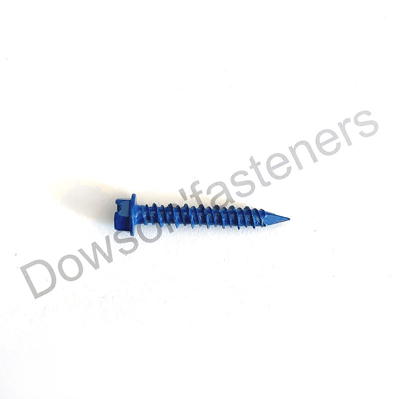 Hex Washer Head Concrete Screw Ruspert Blue