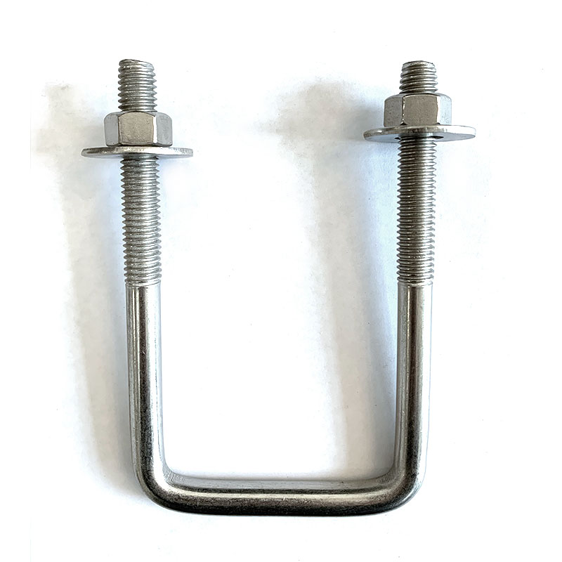 SS304 Square Bent Bolt Assembled